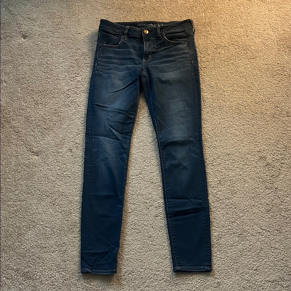 American Eagle Outfitters Super Stretch Jeans - Medium Blue